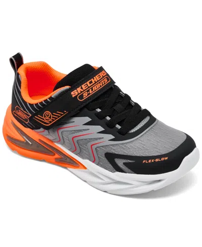 Skechers Little Kids' S Lights: Flex-glow Ultra In Black