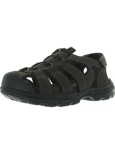 Skechers Liveoak Mens Stretch Memory Foam Sport Sandals In Black