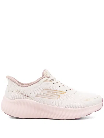 Skechers Logo-detail Sneakers In Pink