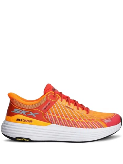 Skechers Logo-print Sneakers In Orange