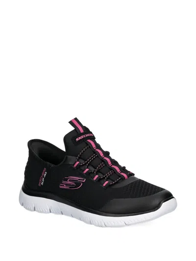 Skechers Kids' Logo-detail Sneakers In Black