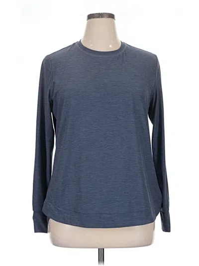 Pre-owned Skechers Long Sleeve T-shirt In Blue