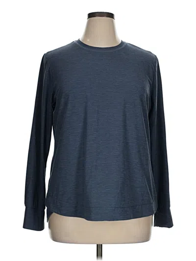 Pre-owned Skechers Long Sleeve T-shirt In Blue