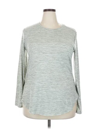 Pre-owned Skechers Long Sleeve T-shirt In Green