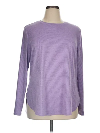 Pre-owned Skechers Long Sleeve T-shirt In Purple