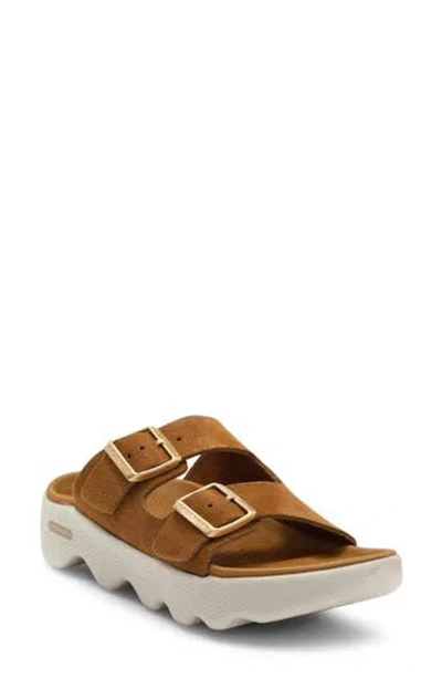 Skechers Massage Fit Revive Honey Sandal In Brown