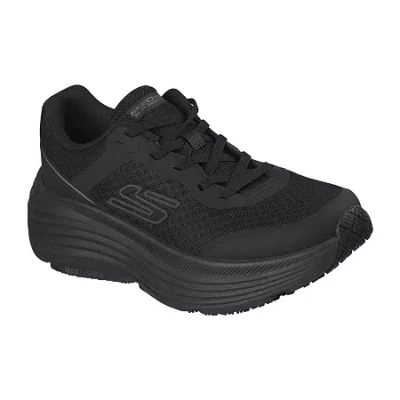 Skechers Max Cushion Endeavor Womens Round Closed Toe Work Shoes In Black