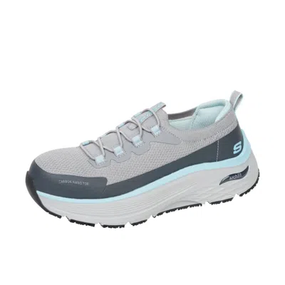 Skechers Max Cushioning Arch Fit 2.0 Women Gray Nixx Comp Toe Work Shoes Zogg124