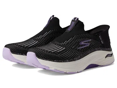Skechers Max Cushioning Arch Fit Fluidity Hands Free Slip-ins In Black