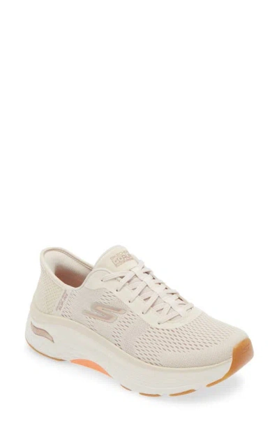 Skechers Max Cushioning Arch Fit® Sneaker In Natural/ Peach