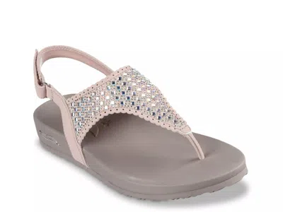Skechers Meditation Pixie Bling Sandal In Pink
