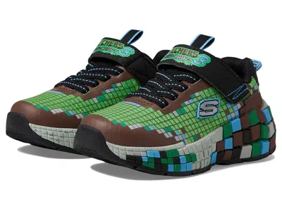 Skechers Mega Craft 3.0 402182l (little Kid/big Kid) Boy's Shoes Brown/multi : 4 Big Kid M, Synthetic/textile