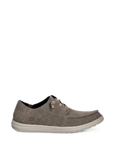 Skechers Melson Volgo Lace-up Loafers In Brown