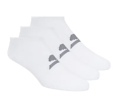 Skechers Men's 3 Pack No Show Stretch Socks In White