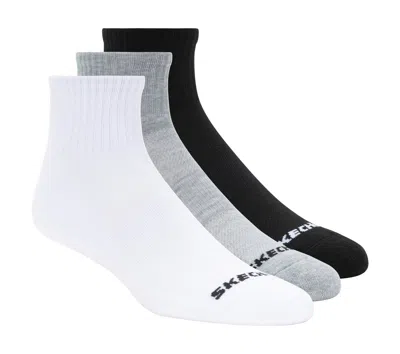Skechers Men's 3 Pack Quarter Crew Sport Socks In Multi