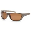 Skechers Men's 63 Mm Matte Gold Sunglasses In Multi