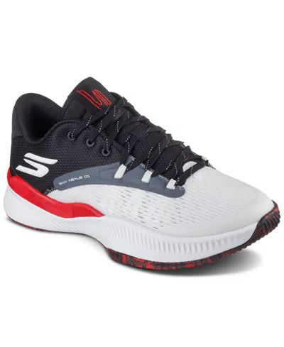 Skechers Men's And Women's Skx Nexus Basketball Sneakers From Finish Line In White,black