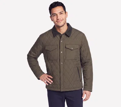 Skechers Men's Cozy Cord Shacket Top In Multi