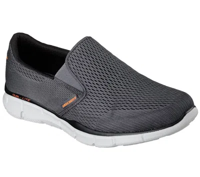 Skechers Men's Equalizer Comfort Slip On Shoes In Charcoal In Gray