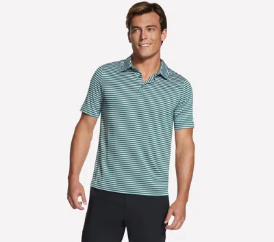 Skechers Men's Go Dri All Day Piedmont Polo T-shirt In Green