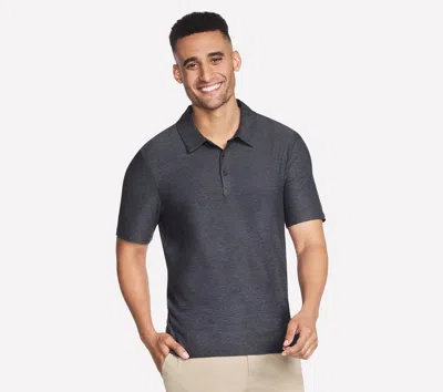 Skechers Men's Go Dri All Day Polo T-shirt In Gray