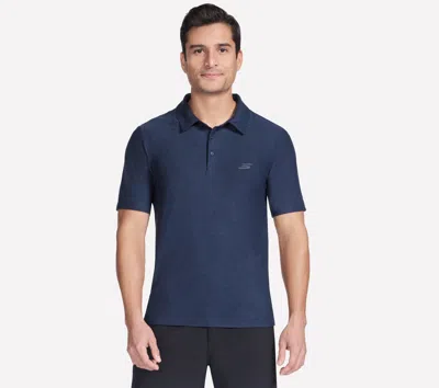 Skechers Men's Go Dri All Day Polo T-shirt In Blue
