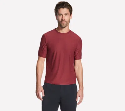 Skechers Men's Go Dri All Day T-shirt In Burgundy