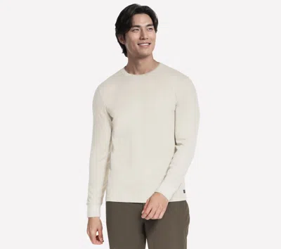Skechers Men's Go Knit Waffle Ease Crew Top In Gold