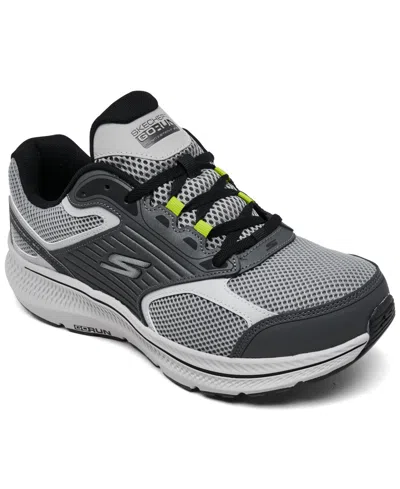 Skechers Men's Go Run Consistent 2.0 Wide-width Running Sneakers From Finish Line In Gray,black