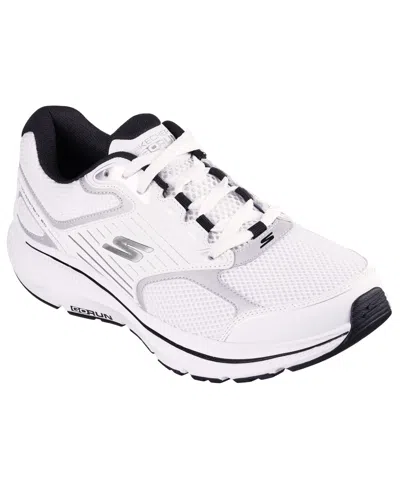Skechers Men's Go Run Consistent 2.0 Wide-width Running Sneakers From Finish Line In White,silver