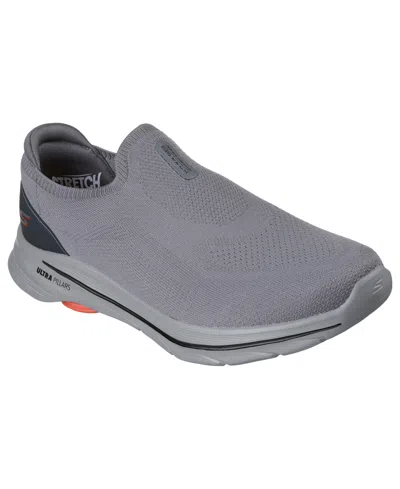 Skechers Men's Go Walk 8 Casual Walking Sneakers From Finish Line In Gray