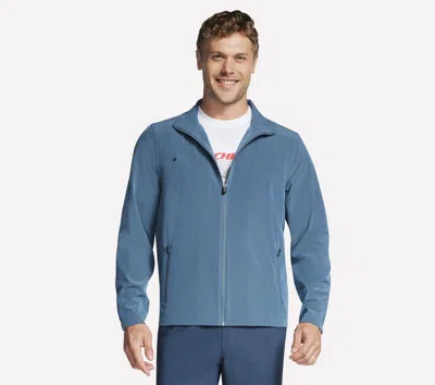 Skechers Men's Go Walk Everywhere Full Zip Jacket In Blue