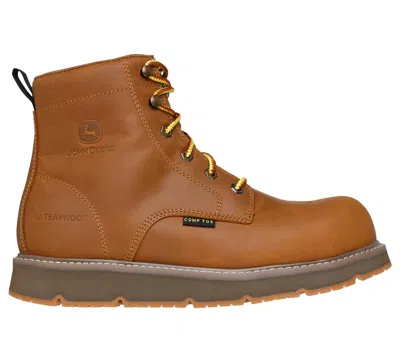 Skechers Men's John Deere Waterproof: Flex-wedge Ranger - Grizzly Creek Boots In Brown