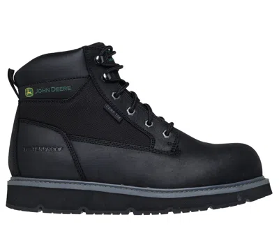 Skechers Men's John Deere Waterproof: Flex-wedge Ranger - Hollow Rapids Boots In Black