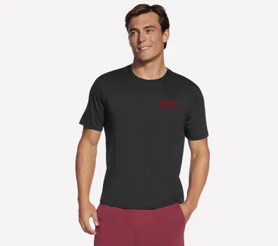 Skechers Men's Letterman T-shirt In Black