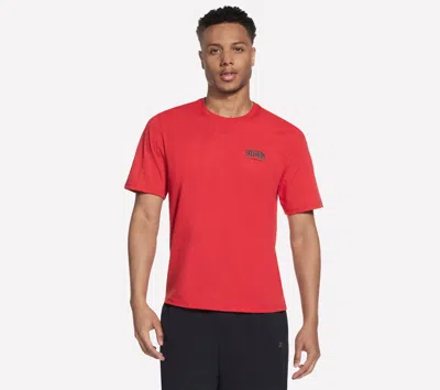 Skechers Men's Letterman T-shirt In Red