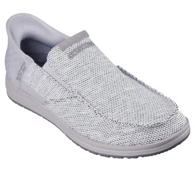 Skechers Men's Melson Medford Slip-ins Shoes In Light Gray In Multi