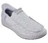 Skechers Men's Melson Medford Slip-ins Shoes In Light Gray In White
