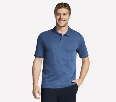 Skechers Men's Off Duty Polo T-shirt In Blue