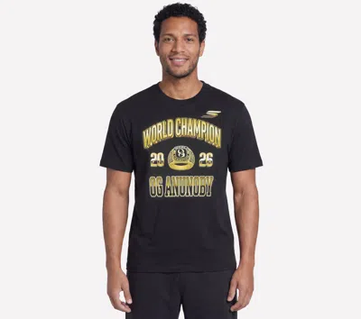 Skechers Men's Og Anunoby World Champion T-shirt In Black