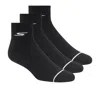 Skechers Men's Quarter Premium Basic Socks - 3 Pack In Black