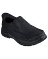 Skechers Harper Forde Mens Leather Casual Loafers In Black