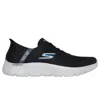 Skechers Men's  Slip-ins: Go Walk Flex - Hands Up In Black/ Gray In Black