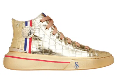 Pre-owned Skechers Men's  Snoop One Snoop Dogg Medal Sneakers In Gold