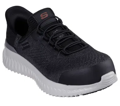 Skechers Men's  Tilido Troxin Esd 200298-bkgy Black Comp Toe Work Boots Zap16