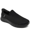 Skechers Ultra Flex 3.0 Smooth Step Mens Memory Foam Breathable Slip-on Sneakers In Black