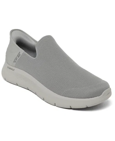 Skechers Men's Slip-ins Gowalk Flex Walking Sneakers From Finish Line In Light Grey