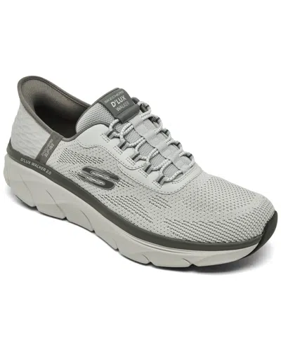 Skechers Men's Slip-ins Rf D'lux Walker 2.0 In Gycc-gray