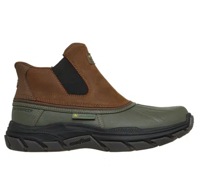 Skechers Men's Slip-ins John Deere Waterproof Relaxed Fit: Respected - Langdon Boots In Brown