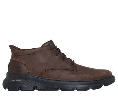 Skechers Men's Slip-ins Relaxed Fit: Arch Fit Garza - Ridley Boots In Brown